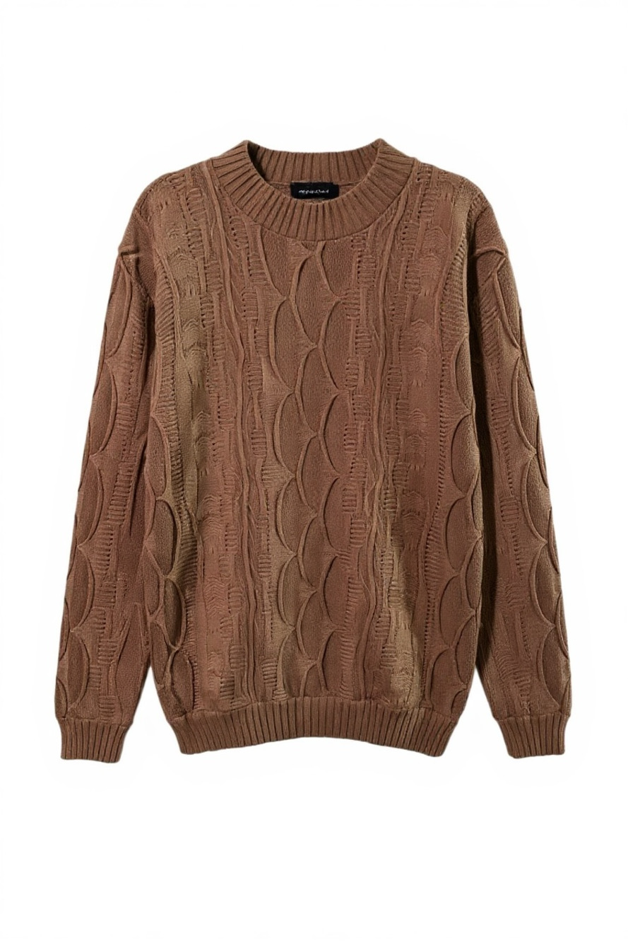 Authentic COOGI Sweater Men’s X-Large Beige Tan Coogi Sweater-runs small